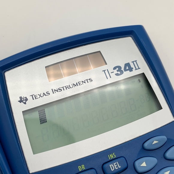 Texas Instruments TI-34 II Solar Math Scientific Calculator Blue with Cover - Picture 11 of 15